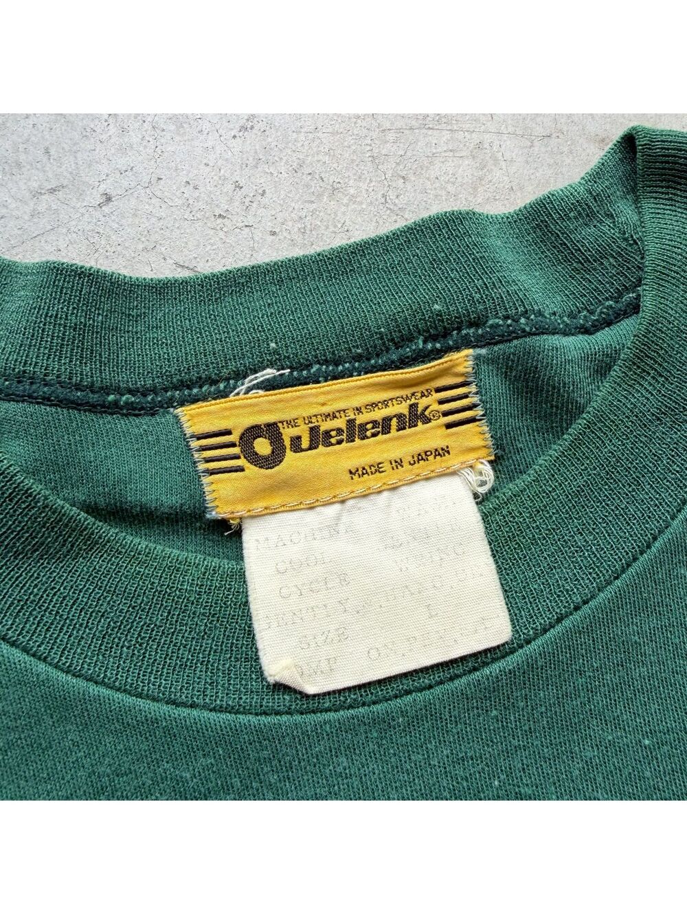 70s Asics Jelank Green Sportswear T-Shirt Made in Japan